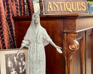 Bronze Woman Statue signed D. Backhouse