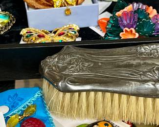 Vintage Costume Jewelry Brooches, Necklaces and Earrings 