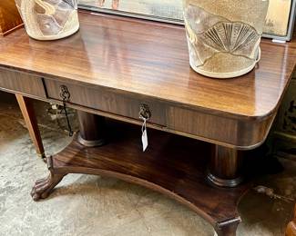 Period Empire Mahogany Writing Desk 