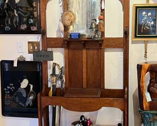 Period Arts and Crafts Hall Tree