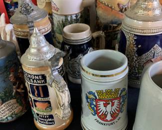 Vintage beer steins