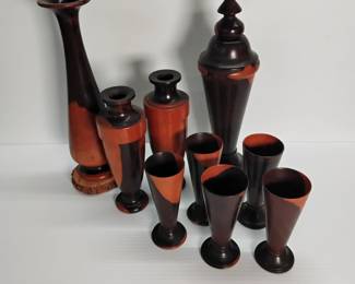 Hand Turned Wood Table Decor 