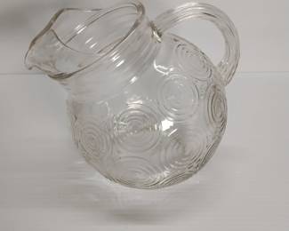 Fire King Bullseye Pitcher 