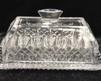 Waterford Crystal Lismore 1 Pound Covered Butter Dish