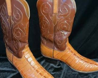 Lucchese Leather Cowboy Boots
