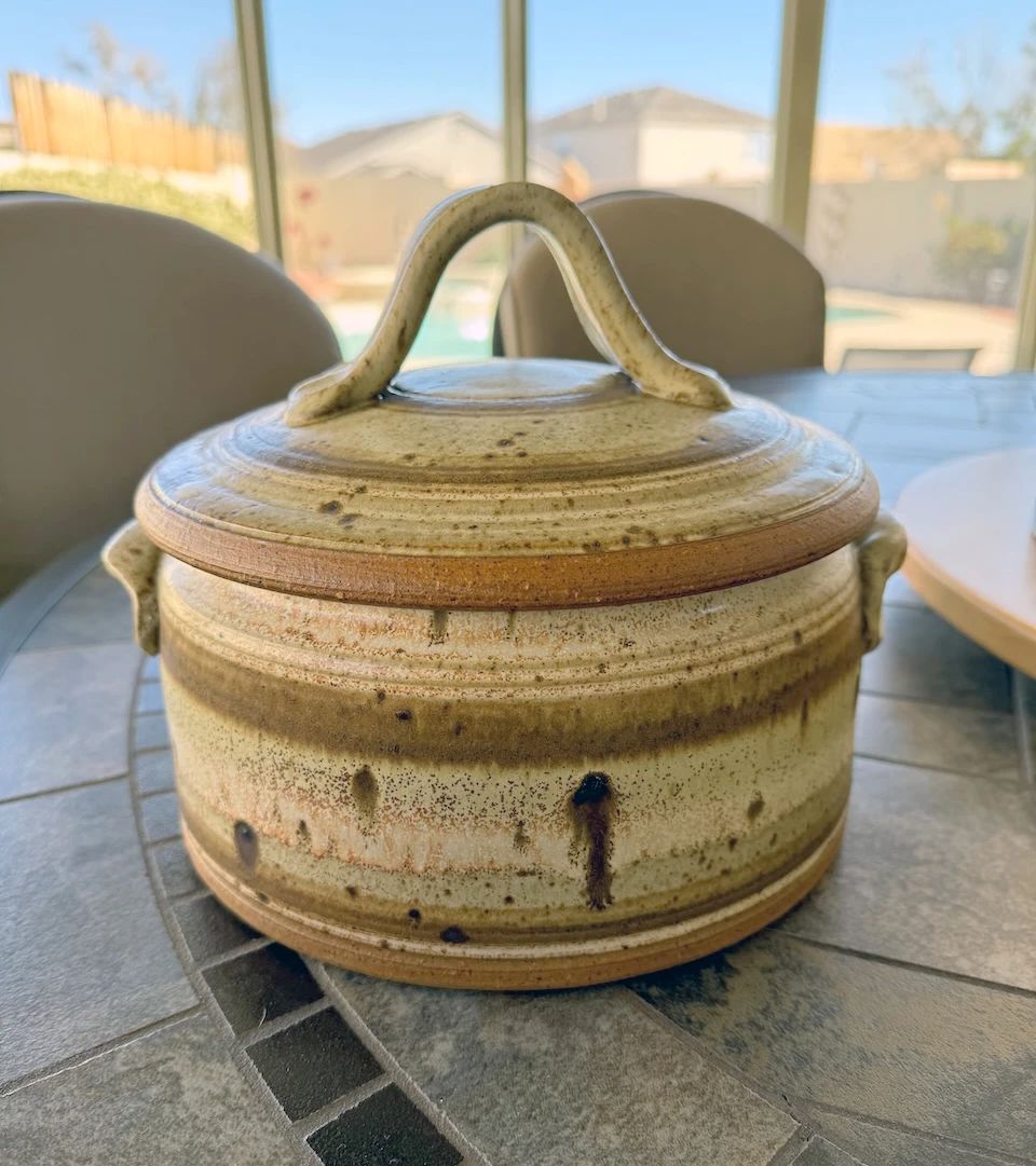 Handmade ceramic container