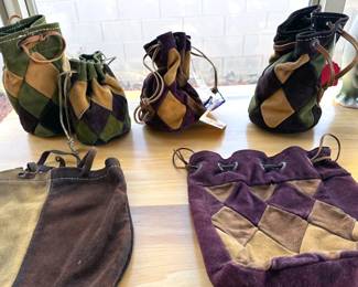 Handmade vintage leather pouches