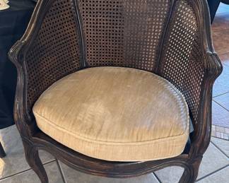 French-style caned chair
