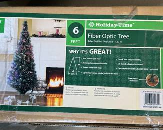 Lighted Christmas tree