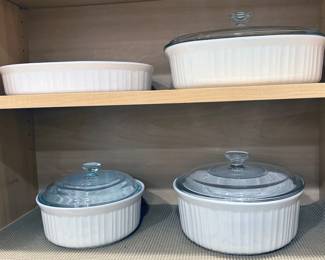 Corning covered casserole dishes