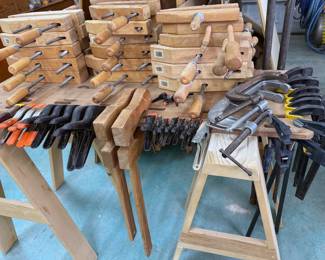 Jorgensen wood clamps, some vintage
