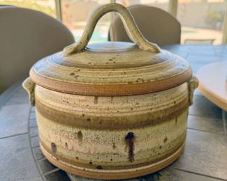 Handmade ceramic container