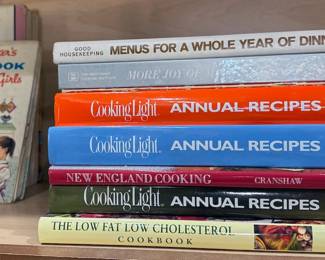 Cookbooks: Betty Crocker, gluten-free, Southern cooking, Cooking Light