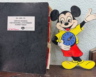 Vintage Mickey Mouse clock