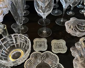 Assorted glassware