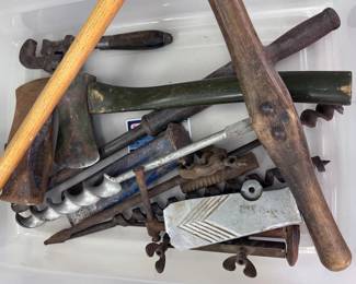 Vintage drills + hand tools