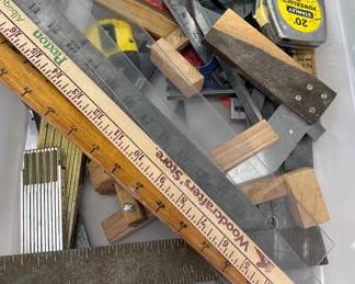 Assorted woodworkers tools