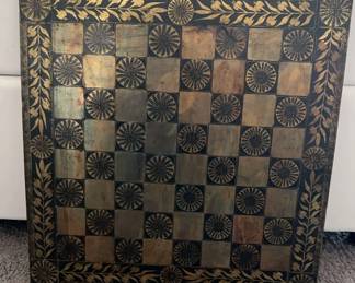 Mediterranean Brass Chess Board Tabletop