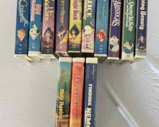 Rare Vintage Disney Black Diamond Masterpiece Edition VHS Clamshells