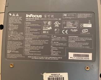 INFOCUS TELEVISION PROJECTOR