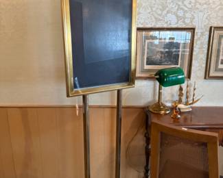 Brass Pedestal Letter Board