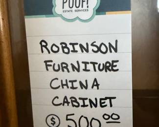 Robinson Furniture China Cabinet