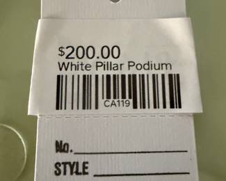 White Pillar Podium