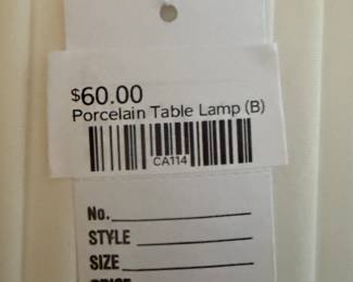 Porcelain Table Lamp (B)