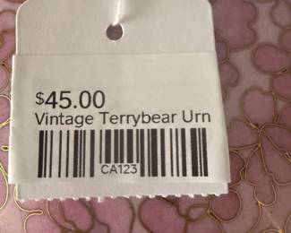 Vintage Terrybear Urn