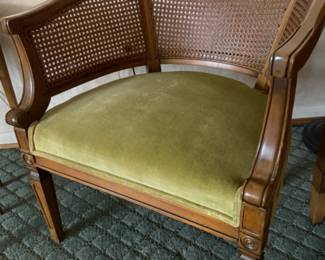 Cane Back Barrel Chair