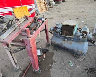 6454 Masonry Saw and Kaser Air Compressor