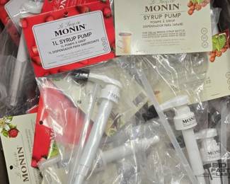 7136  NEW Over 30 Le Trop De Monin Syrup Pumps