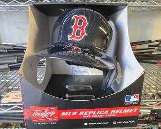 4002  Signed Rawlings MLB Replica Helmet Boston