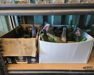 3046  2 Boxes of Glass Bottles