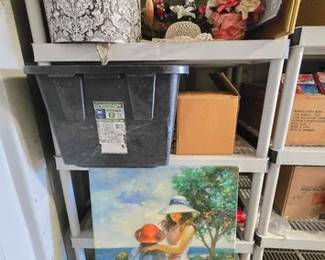 4500  Painting, Flowers, Glass Plates  More