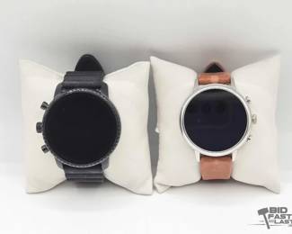 1162  2 Fossil Smart Watches  Charger