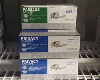 8552  NEW 5 Shield Security Door Handles