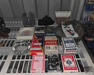 8102  Decks of Cards, Ashtrays  More
