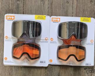 7180  NEW 2 SPY 2 Pack Small Fit Goggles