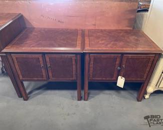 2706  2 Wood Nightstands