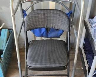 7056  Drive Travel Walker and Foldable Chair