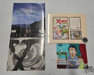 4200  2 X Files Calendars, The X Men Collage  South