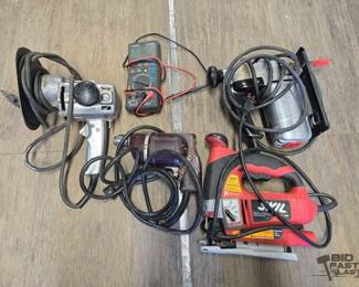 8052  Disc Sander, Saws, Drill and Digital Multimeter
