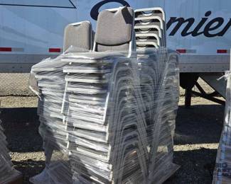 #90008 • (45) Samsonite Padded Stackable Chairs
