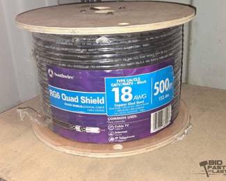 8524  NEW Southwire RG6 Quad Shield 500ft