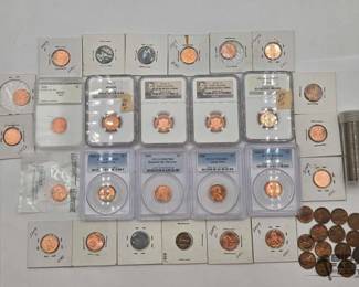 1506  Approx 90 Pennies Collection