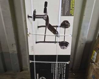 7570  NEW Marcy Weight Bench  100lbs Weight Set