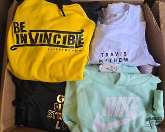 7584  NEW Box Of Mens, Womens  Kids Clothes 