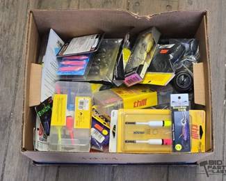 7082  NEW Box of Fishing Supplies