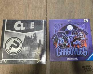 4156  NEW Clue Board Game and Gargoyles Board